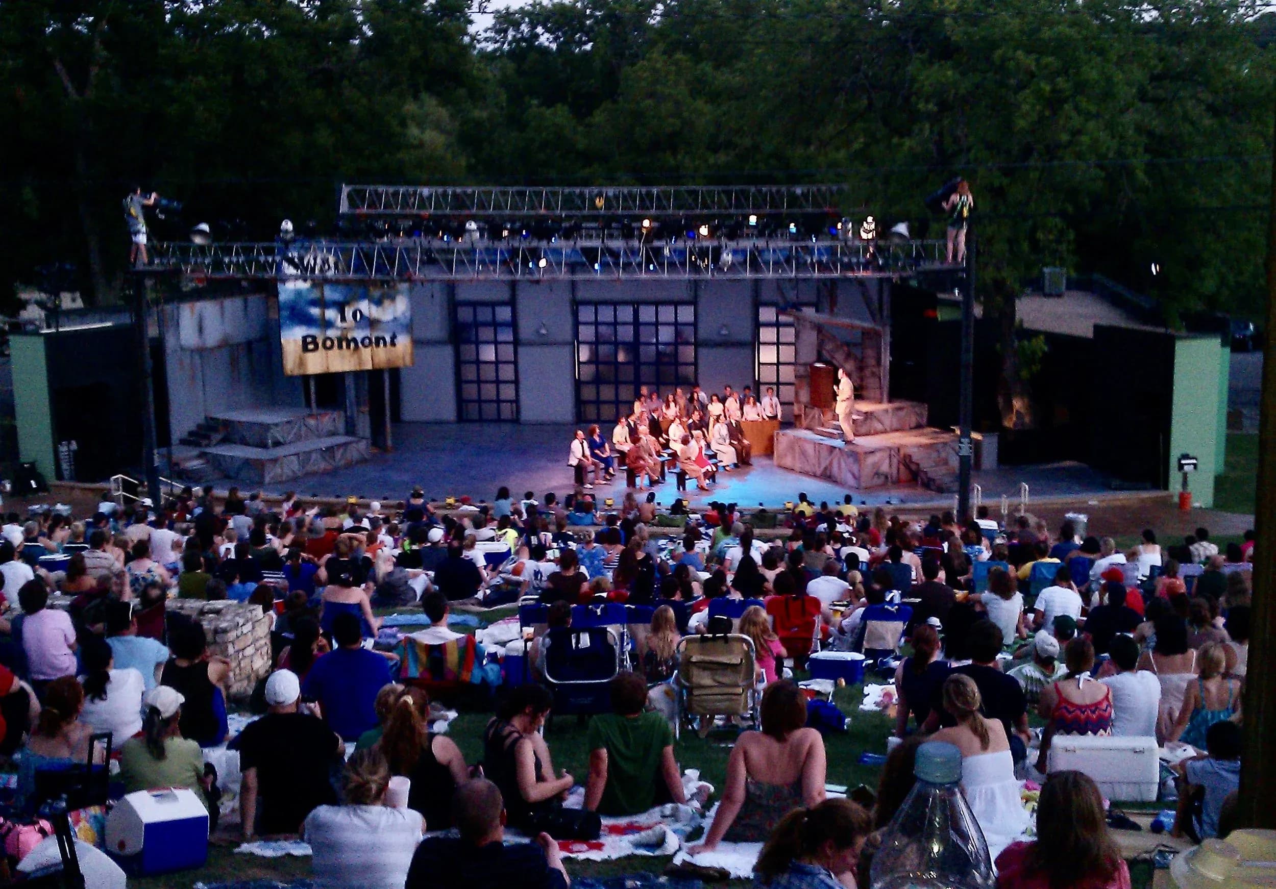 A performance at the Zilker Hillside Theater