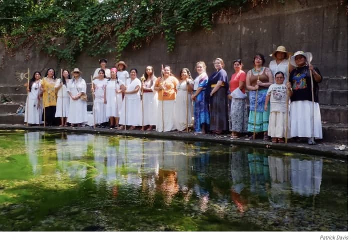 Every year a group makes a pilgrimage to the four sacred springs, ending at Barton Springs. Photo by Patrick Davis.