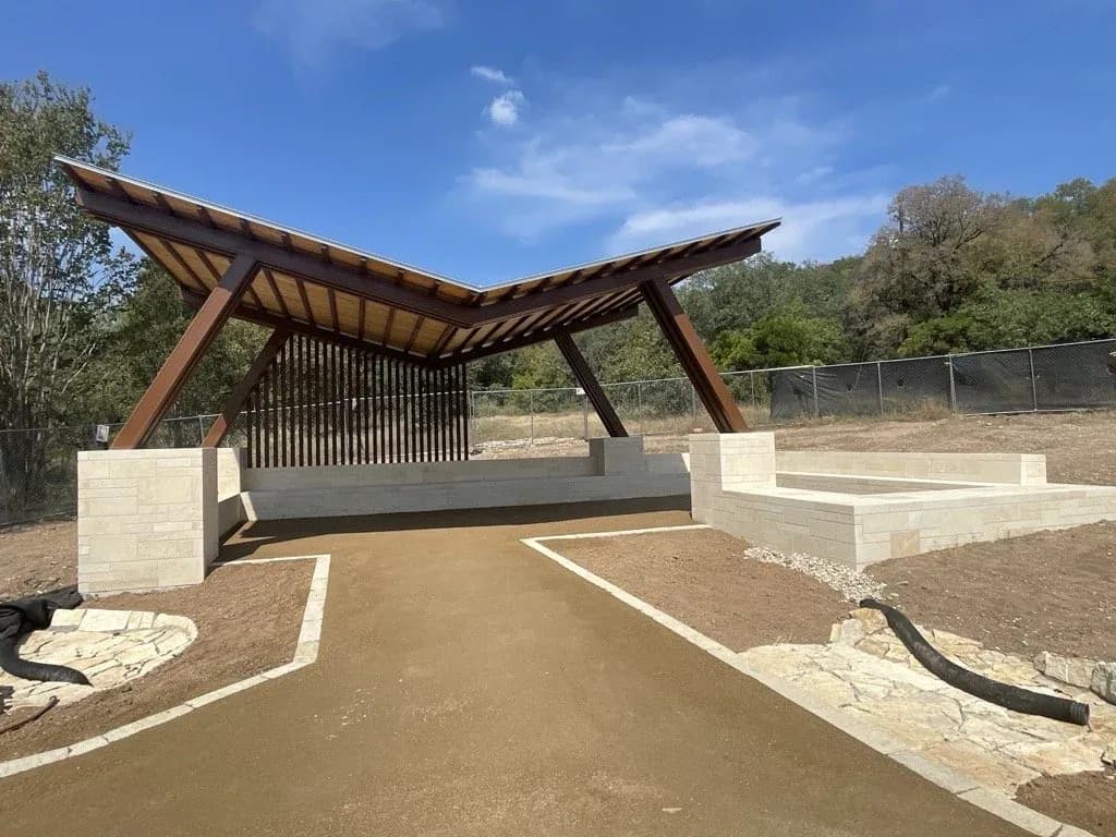 The new Butterfly Pavilion as it was under construction.